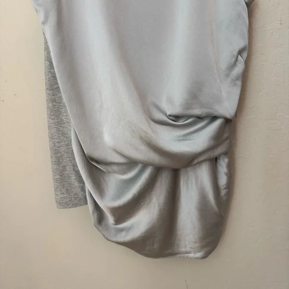 DOROTHEE SCHUMACHER Grey Satin Jersey Sleeveless Top Size 3/Medium - Picture 8 of 14